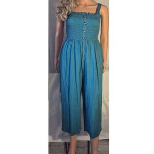 Art Class ** stylish jumpsuit, Turquoise, sleeveless, in size Large
